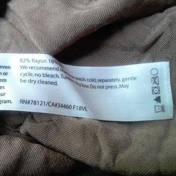 Eileen Fisher Brown Crushed Velvet Tee Top S P - Picture 9 of 10